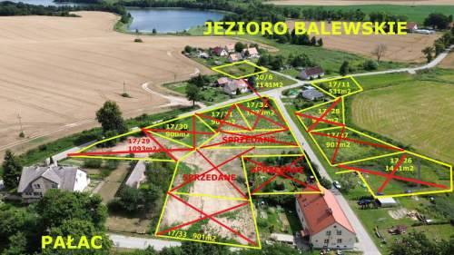 Działka budowlana nad jeziorem Balewo