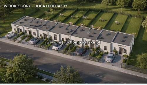 Nowoczesne domy szeregowe Turza stan deweloperski