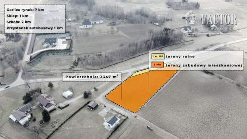 Dominikowice, działka budowlana 20 a, 1182S
