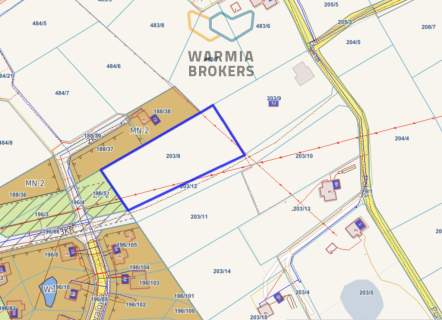 4044 m w Jonkowie z wydanymi warunkami zabudowy