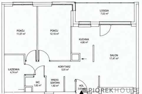 3-pokojowe mieszkanie w Wilanowie