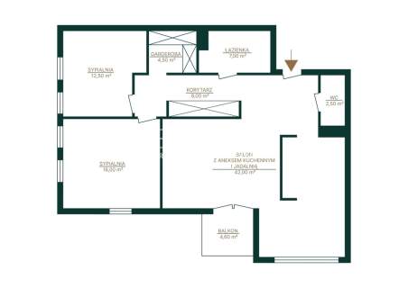 Babka Tower 92,5mkw Ciche balkon 2 garaże