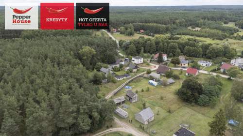 Siedlisko w Zimnych Zdrojach,blisko rzeka Wda, las