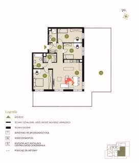 APARTAMENT 4 POKOJE 99,2M2 FLISY BEZ PCC