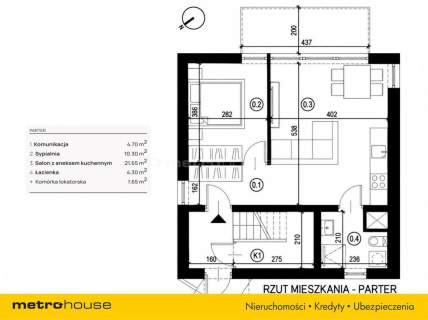 Apartament 42,6 m , Ogródek i widok na góry 