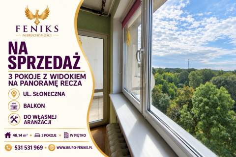 Koniecznie zobacz 3 pokoje z balkonem Słoneczna