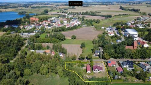 DZIAŁKA Z 3 BUDYNKAMI NA SPRZEDAŻ ŁEKNO,WĄGROWIEC
