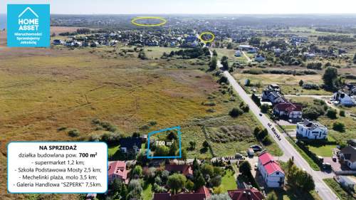 Rewa działka 700 m , 520 m od morza, MPZP