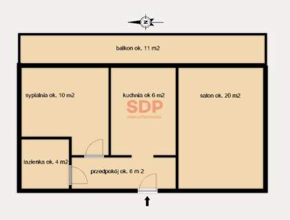 2 pokoje, kuchnia, duży balkon, komórka lok. na Lipie Piotrowskiej