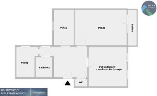 4-pokojowe mieszkanie przy Wawelu, balkon, piwnica