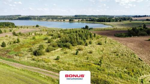 Działka budowlana z linią brzegową jez. Blanki