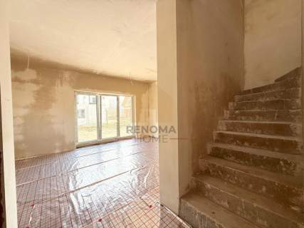 Dom bliźniak 105m2, Garaż w bryle, pompa ciepła