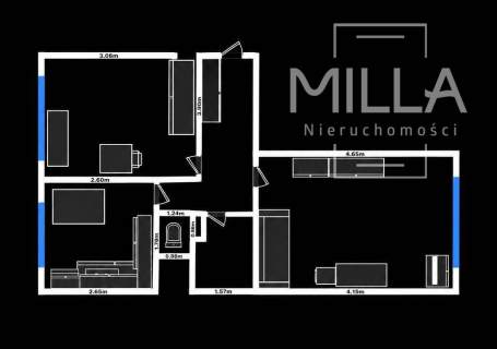 Mieszkanie 47 m 2 pokoje balkon winda Łódź, ul. Jul