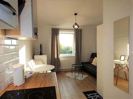 Piwna 12, jasne studio 16 m blisko Manufaktury