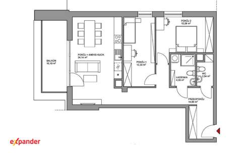 Nowe 3 pokoje 70,48 m duży balkon 3 piętro bez PCC i pr