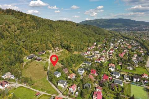 Widokowa działka budowlana 1127 m Bystra Śląska