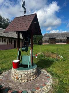 Siedlisko Kopytów Kodeń dom całoroczny Sauna teren za
