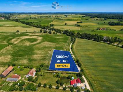 Działka 5000 m z WZ na 2 domy Kalnik
