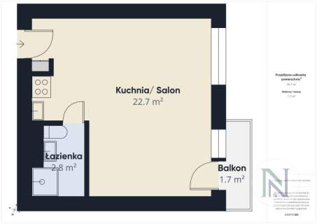 Kawalerka, 1-pok, 26 m2, balkon, widok, zwierzęta