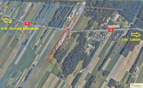 Sprzedam - Hala 336 m2 z działką 0,7 ha - Jedlanka, DK76