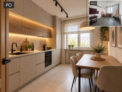Północ 2 pokoje duży balkon do remontu