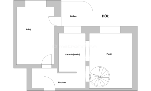 Dwupoziomowe mieszkanie Zamkowa 90,80m2
