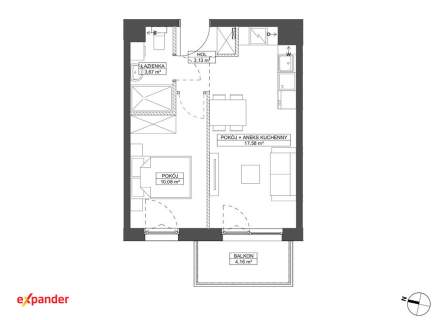 2 pokoje z balkonem w otulinie lasu Smart Home Bez PCC i prowizji