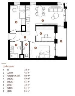 4 pokoje balkon 4. piętro stan deweloperski