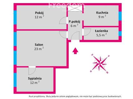 67 m w Śródmieściu 3 pokoje widok na ECS