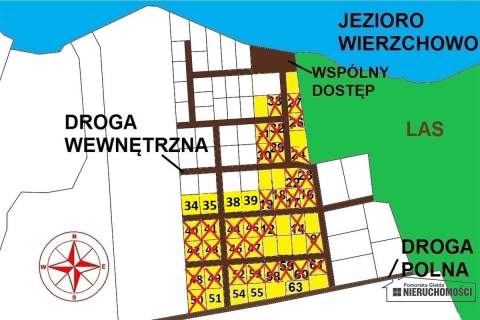 Działka budowlana w Wierzchowie blisko jeziora