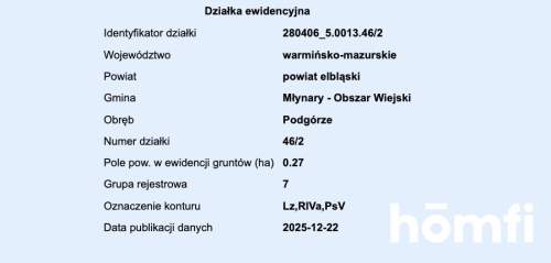 działka RIVa 2,61 ha Zaścianki, elbląski