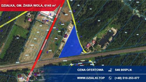 Działka inwestycyjna 6145 m2 magazyn / usługi / zbiorowe z