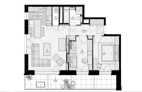 Funkcjonalne 3 pok. Stegny duży balkon 16 m2