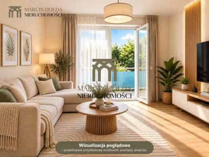 ZIELONE ZAMKNIĘTE OSIEDLE 54 M BALKON