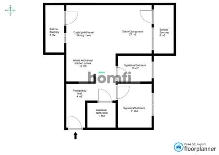 Przestronne 77,72 m 2 tarasy Zakrzówek