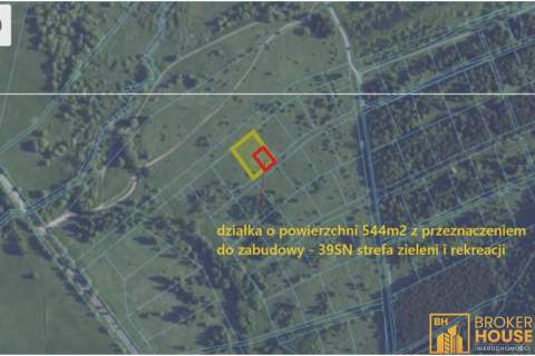 Działka rekreacyjna - udział 1/4 w nieruchomości 544 m2 do wy