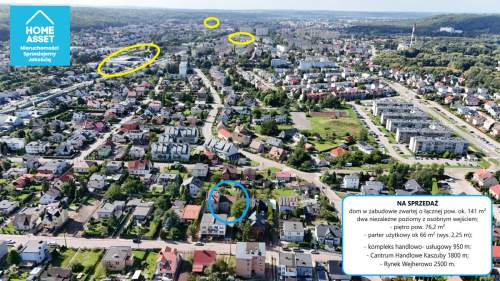 Dom w Wejherowie 2 poziomy ogród garaż