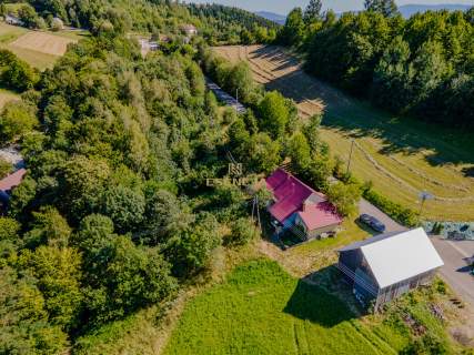 Działka z domem 1,34 ha Chomranice widokowa