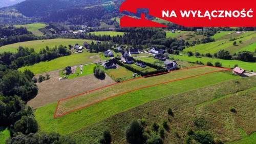 Działka z WZ 5291 m2 widok na Pieniny