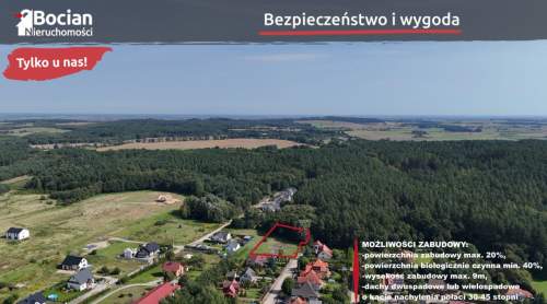Duża działka pod lasem z rozpoczętą budową