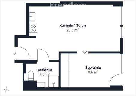 Dwa pokoje i własny parking w centrum miasta