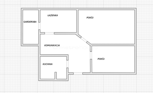 Siedlce, ul. Warszawska 2 pokoje garderoba
