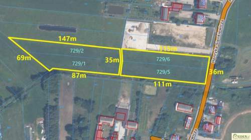 Okrzeja, działka budowlana 0,90 ha