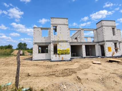 Nowoczesny bliźniak 118,9 m 5M Pompa ciepła