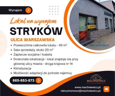 Biuro do wynajęcia, 40 m2, Stryków