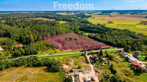 Działka inwestycyjna 2,34 ha przy DK51