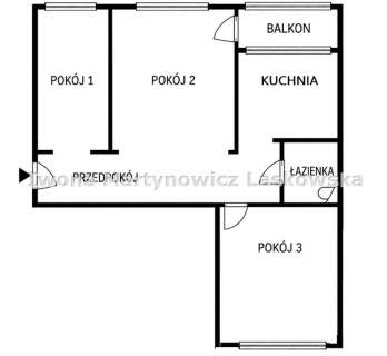 PARTER - 3 POKOJE - loggia, 54, Lubin