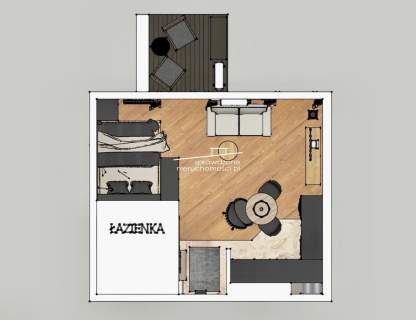 Studio PREMIUM z Klimatyzacją - Idealne dla SINGLA
