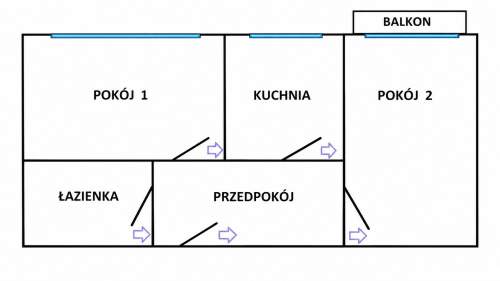 Wynajmę 2 pokojowe mieszkanie na Woli, balkon, Metro