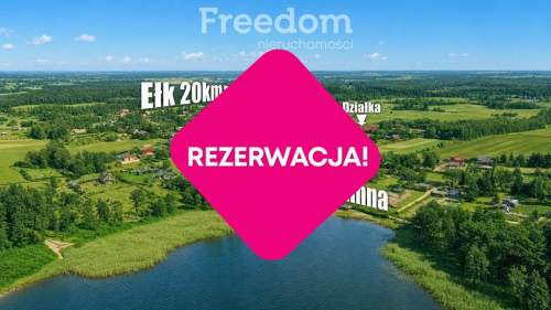 Działka pod dom/ rekreację   Liski, jezioro Garbas